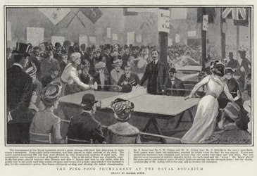 The Ping-Pong Tournament at the Royal Aquarium